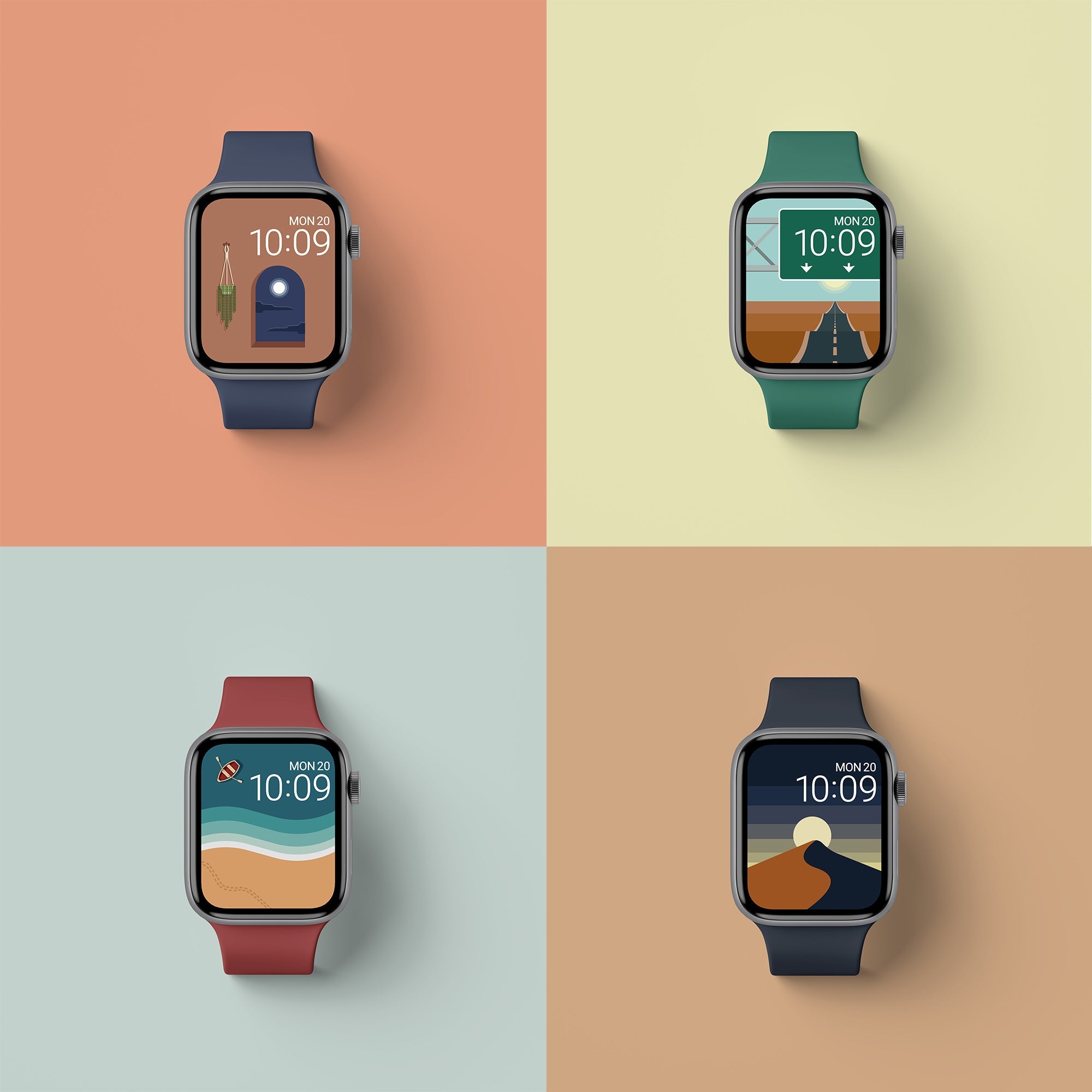 Apple Watch Wallpaper Apple Watch Clock Face Watch Wallpaper Retro Retro Apple  Watch Wallpaper Apple Watch Stripes Wallpaper - Etsy